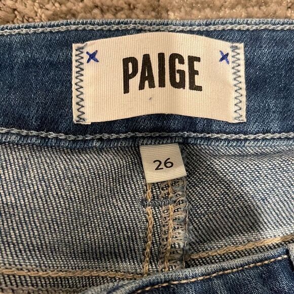PAIGE skyline Skinny Crop with Raw Hem - Picture 4 of 9